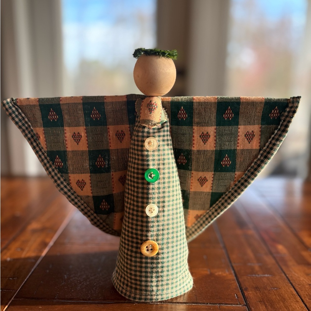 Handmade Folk Angel - Vintage, 90’s, Handmade, Countrycore